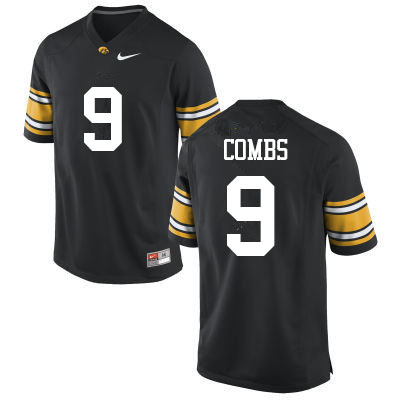 Men #9 Jack Combs Iowa Hawkeyes College Football Jerseys Sale-Black - Click Image to Close